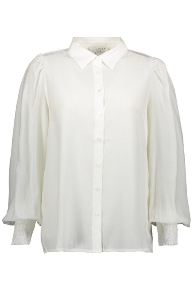 SisterS point witte dames blouse | Vooraanzicht