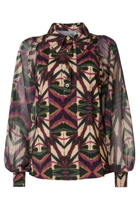 Tessa Koops multi color dames blouse | Vooraanzicht