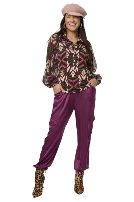 Tessa Koops multi color dames blouse | Model