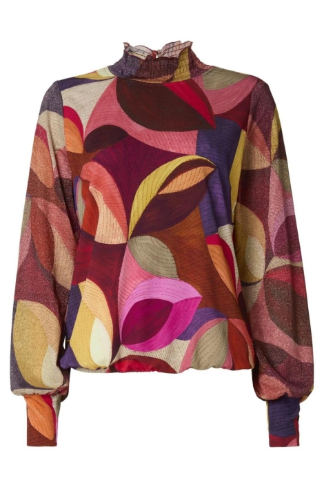 Tessa Koops multi color dames t-shirt | Vooraanzicht