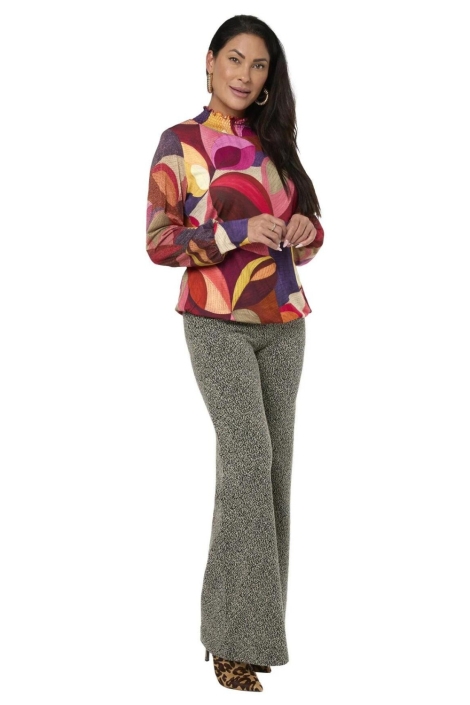 Tessa Koops multi color dames t-shirt | Model