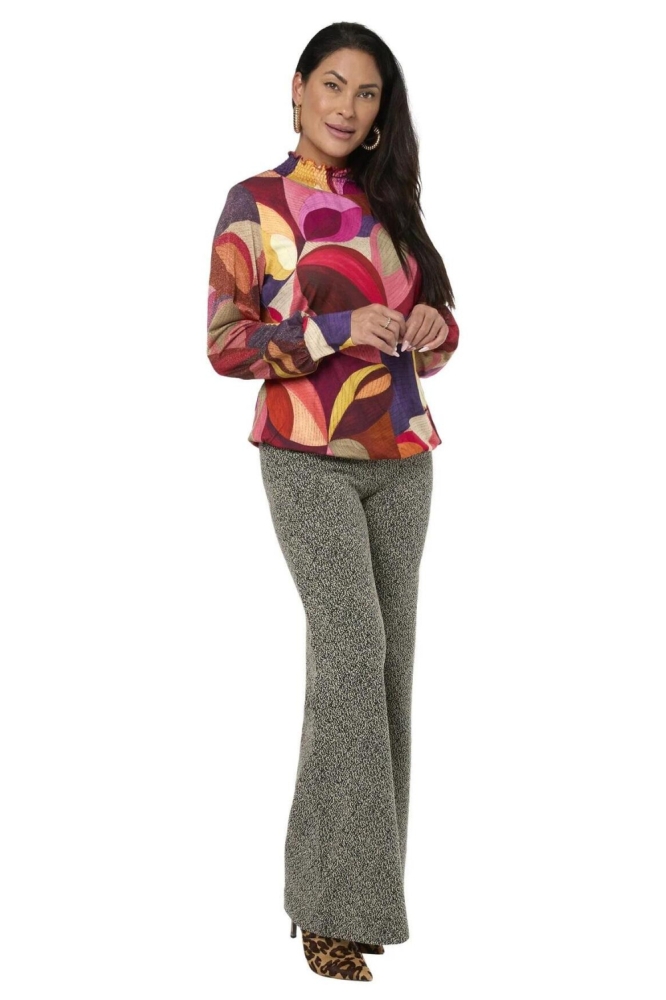 Tessa Koops multi color dames t-shirt | Model