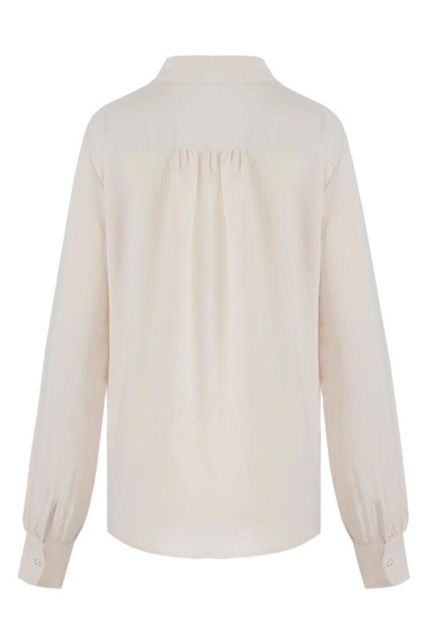 C&S The Label beige dames blouse | Achteraanzicht