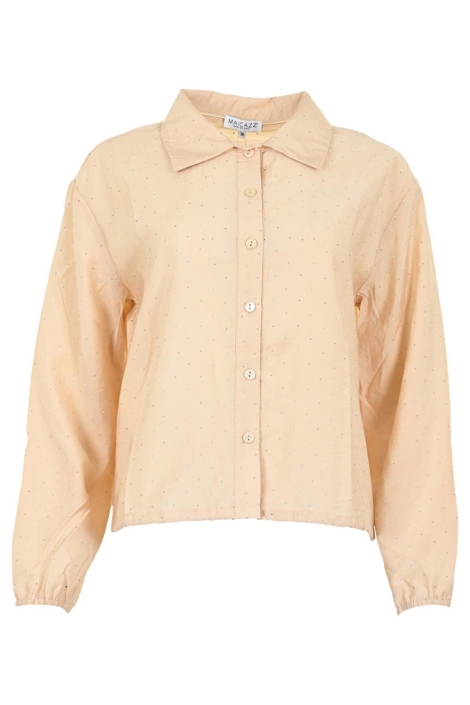 Maicazz beige dames blouse | Vooraanzicht