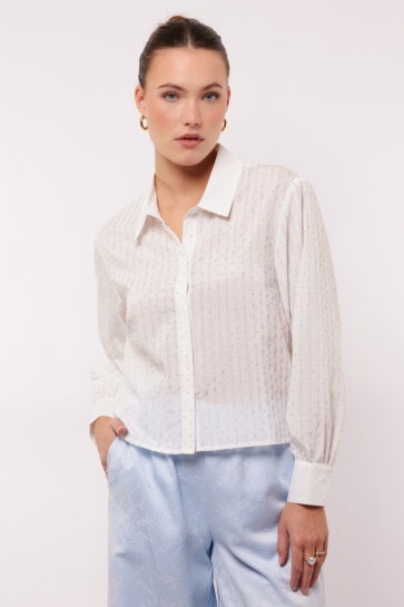 Fluresk Blouse MAELLE BLOUSE 26VQF08 011 Offwhite