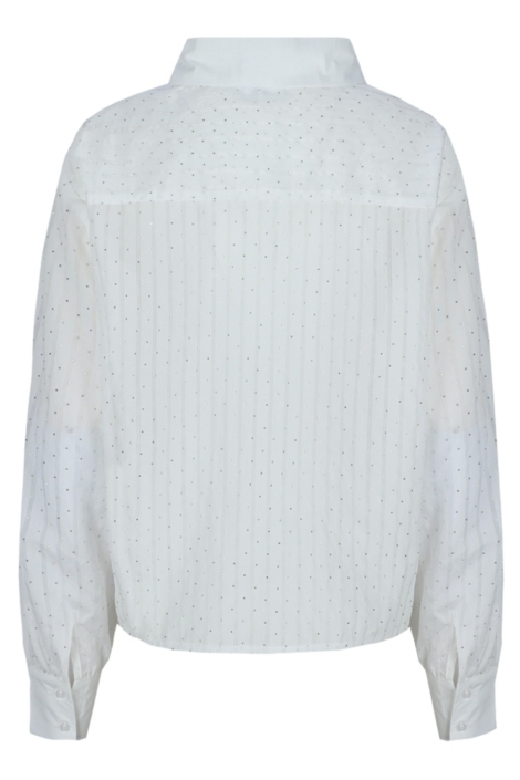 Fluresk witte dames blouse | Achteraanzicht