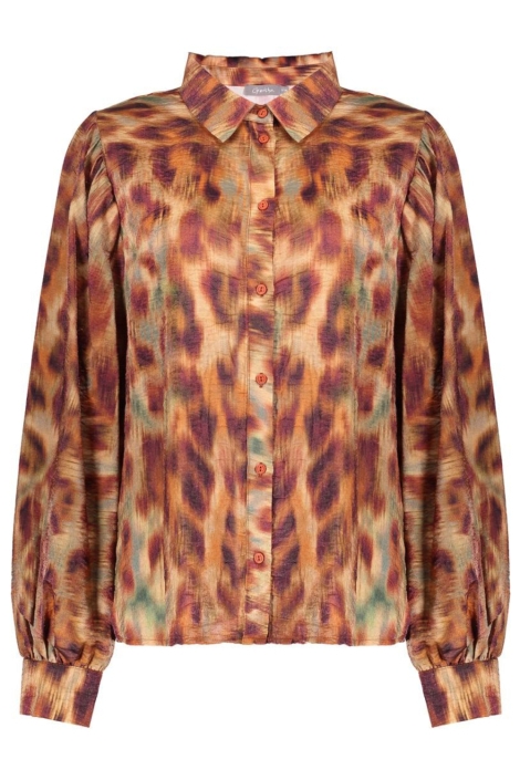Geisha bruine dames blouse | Vooraanzicht