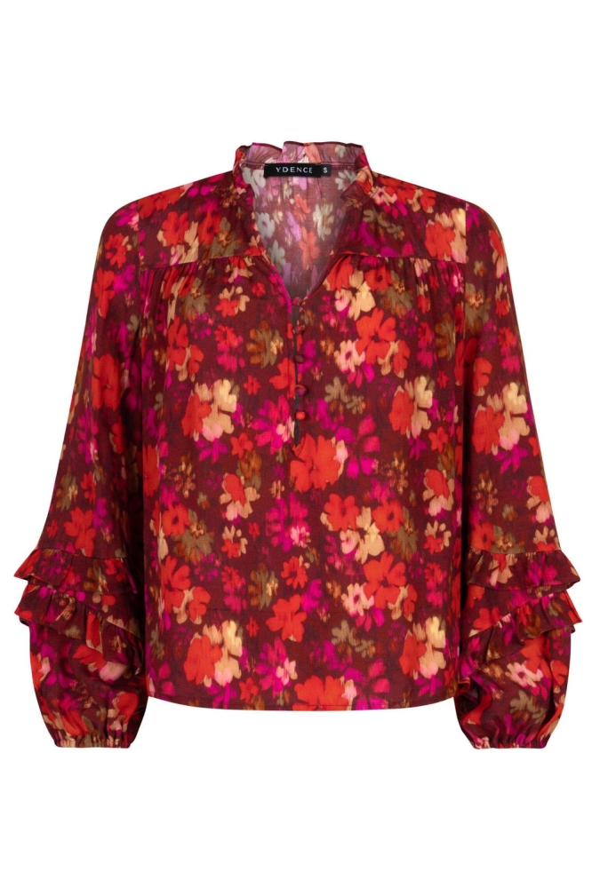 Ydence roze dames blouse | Vooraanzicht