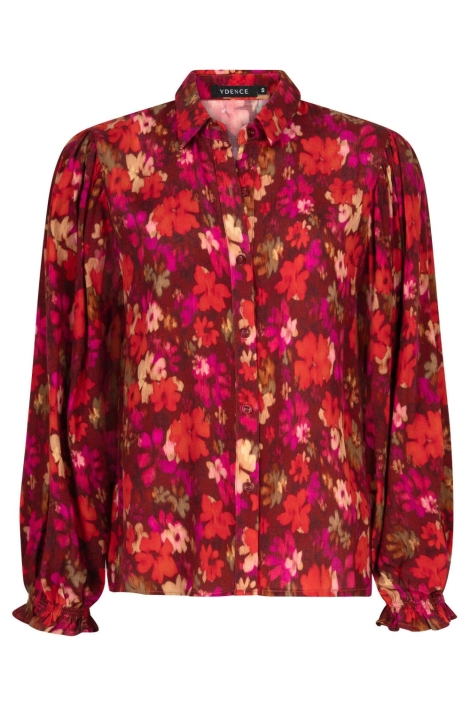 Ydence roze dames blouse | Vooraanzicht