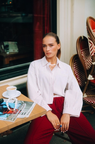 Refined Department Blouse OVERSIZED STRIPED BLOUSE SADIE R2509940770 STRIPE