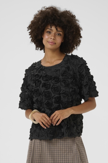 Culture CUCEBRINE SS BLOUSE 50112316 500012 BLACK