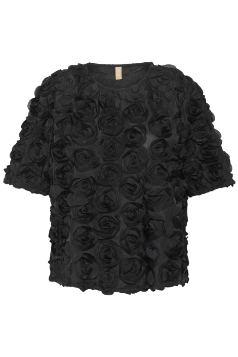 Culture zwarte dames blouse | Vooraanzicht