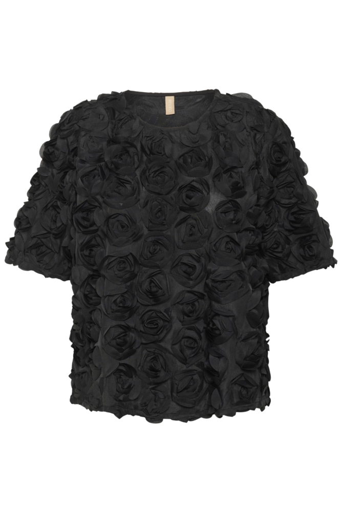 Culture zwarte dames blouse | Vooraanzicht