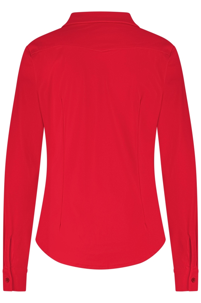 Lady Day rode dames blouse | Achteraanzicht