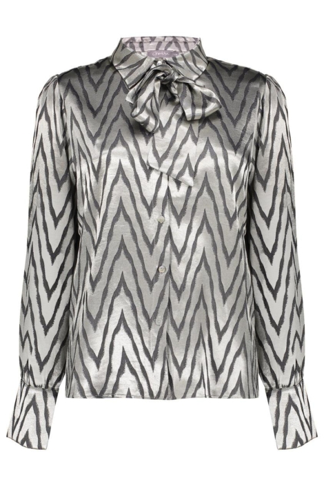 Geisha blauwe dames blouse | Vooraanzicht