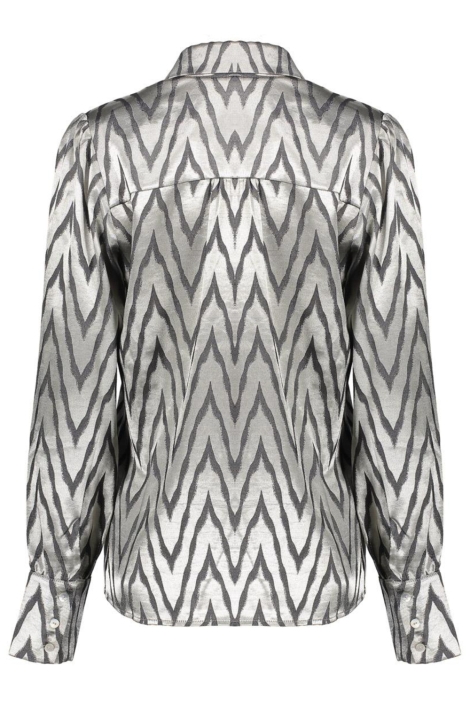 Geisha blauwe dames blouse | Achteraanzicht