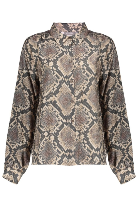 Geisha zwarte dames blouse | Vooraanzicht