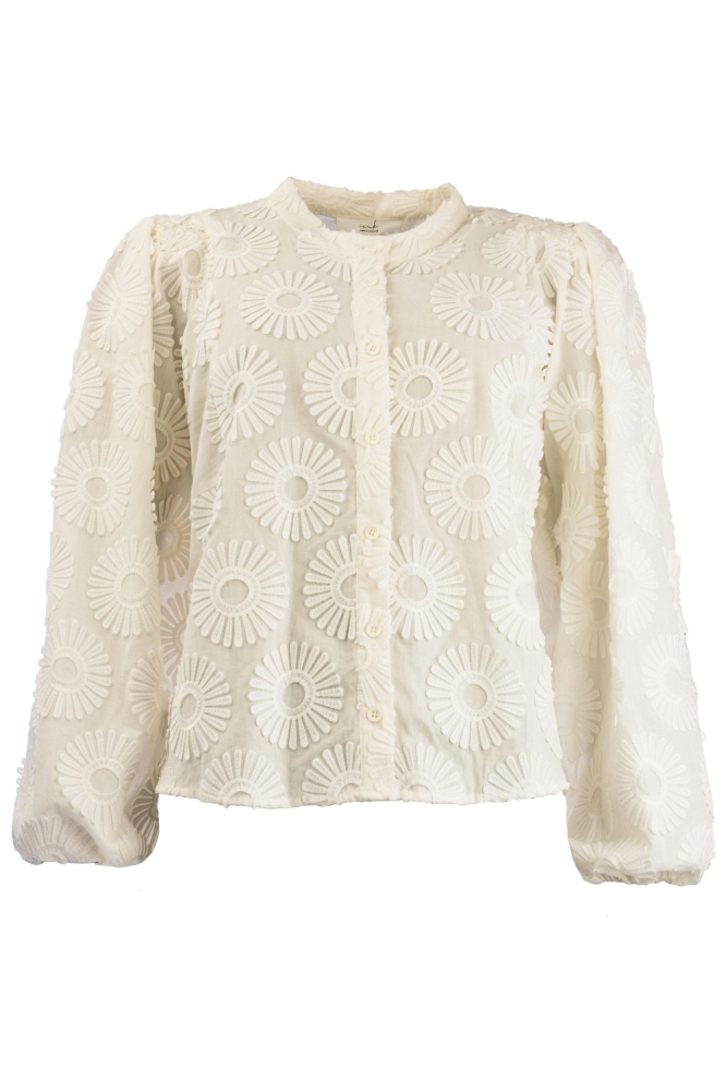 I-coni-K witte dames blouse | Vooraanzicht