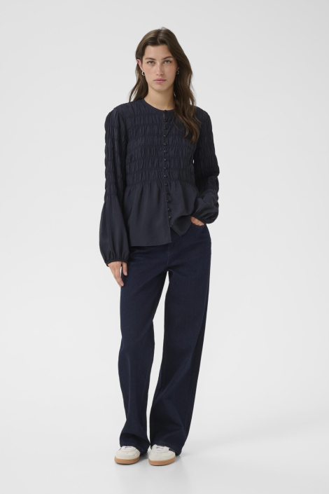 Part Two blauwe dames blouse | Model