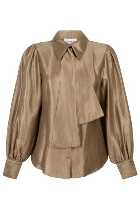 Aaiko camel dames blouse | Vooraanzicht