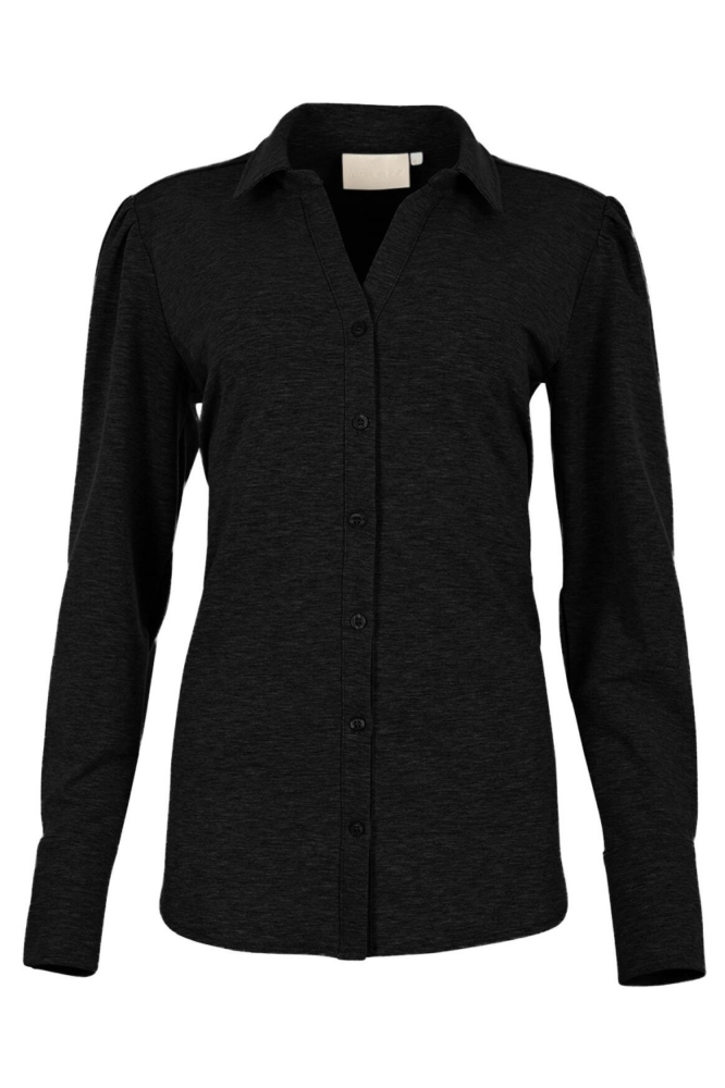 Maicazz zwarte dames blouse | Vooraanzicht