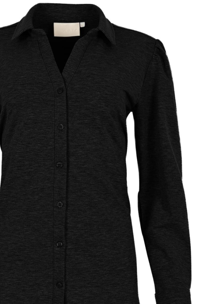 Maicazz zwarte dames blouse | Close up