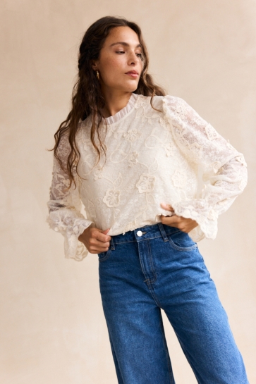 LolaLiza Blouse C MAEVI 05702879 1013 VANILLA WHITE