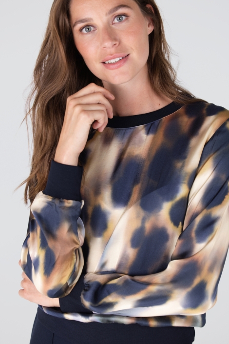 Juffrouw Jansen multi color dames t-shirt | Close up