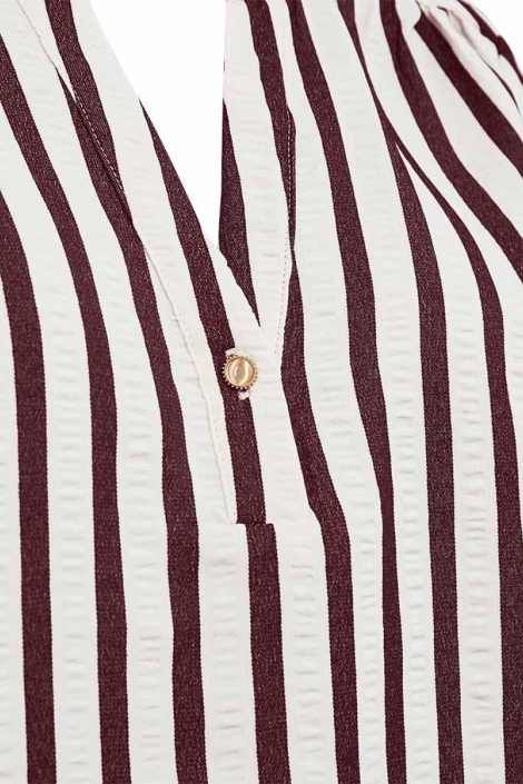 Freequent witte dames blouse | Close up