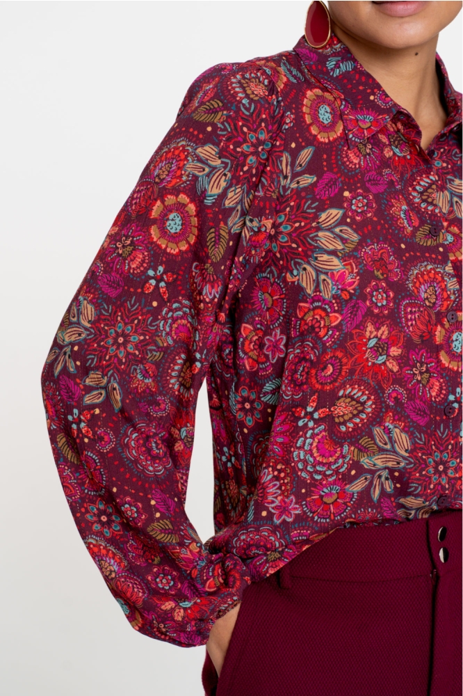 Geisha roze dames blouse | Unique Selling Point