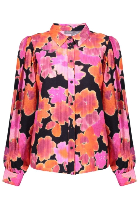 Geisha roze dames blouse | Vooraanzicht
