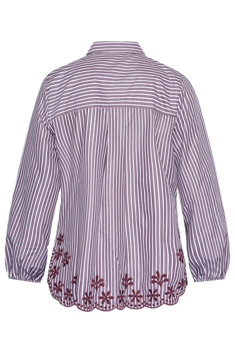 SisterS point bordeaux dames blouse | Achteraanzicht