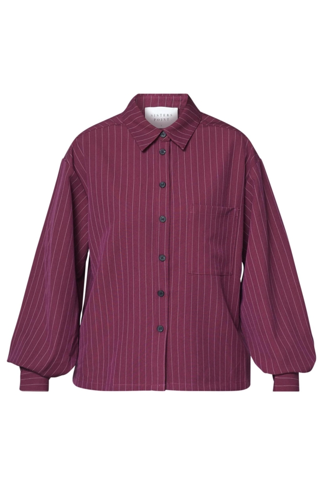 SisterS point bordeaux dames blouse | Vooraanzicht