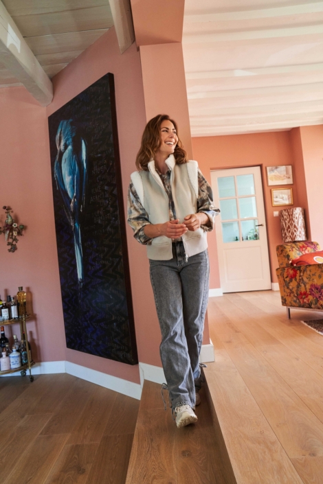 NED ecru dames blouse | Sfeerbeeld, In situatie