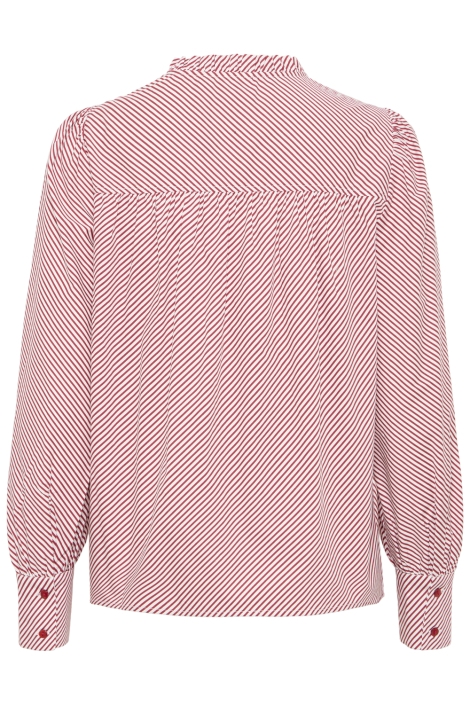 Ichi rode dames blouse | Achteraanzicht