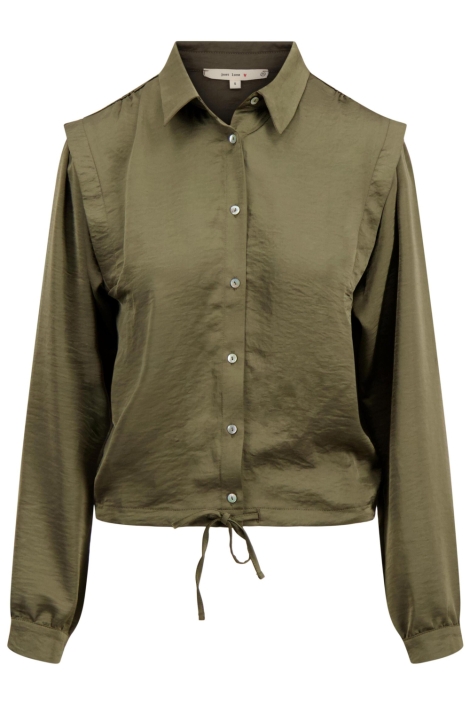 Zusss groene dames blouse | Vooraanzicht