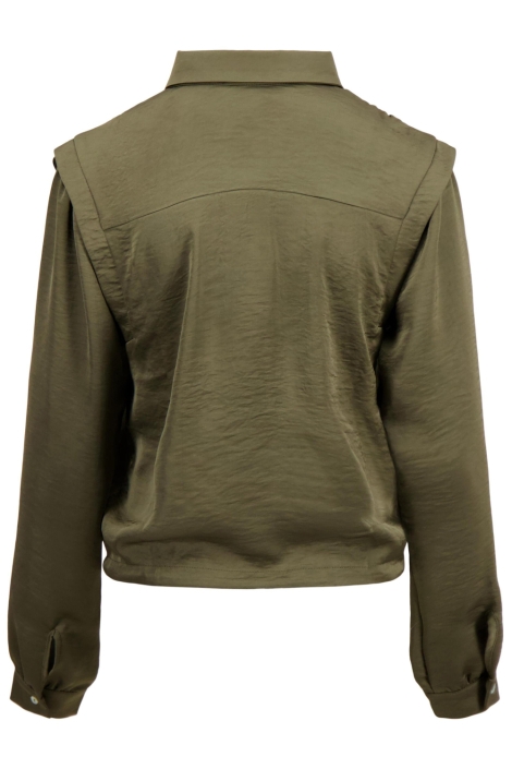 Zusss groene dames blouse | Achteraanzicht