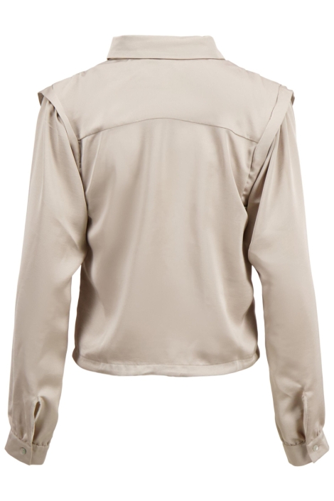 Zusss beige dames blouse | Achteraanzicht