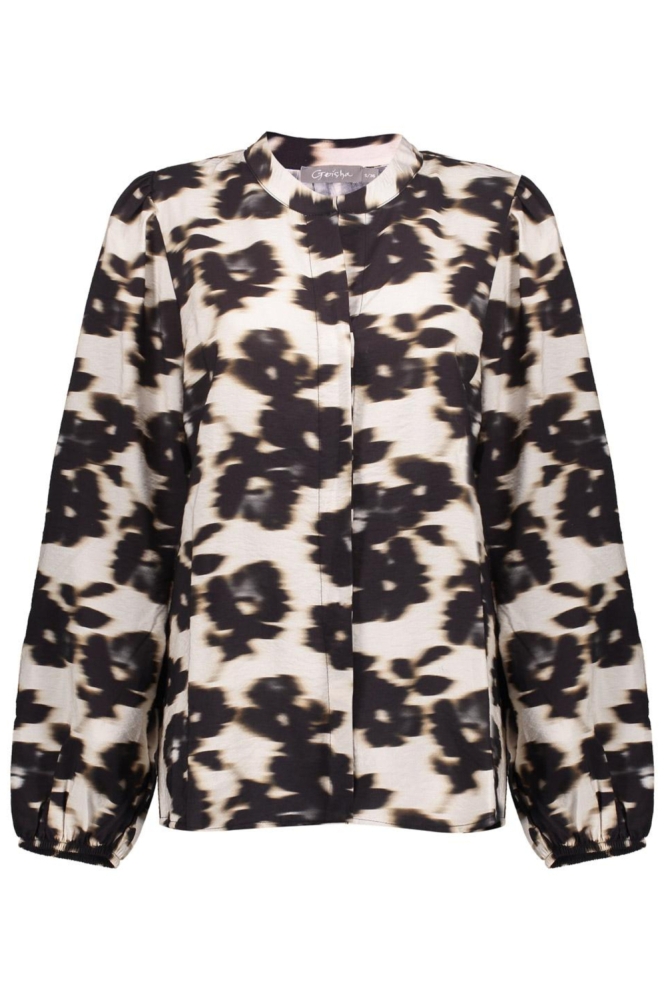 Geisha witte dames blouse | Vooraanzicht