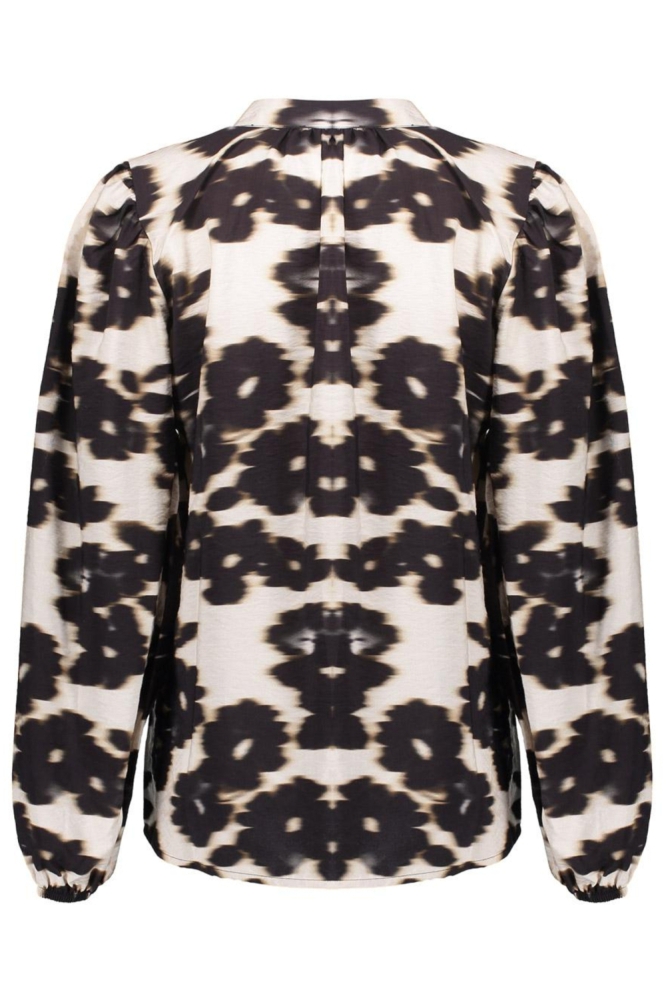 Geisha witte dames blouse | Achteraanzicht