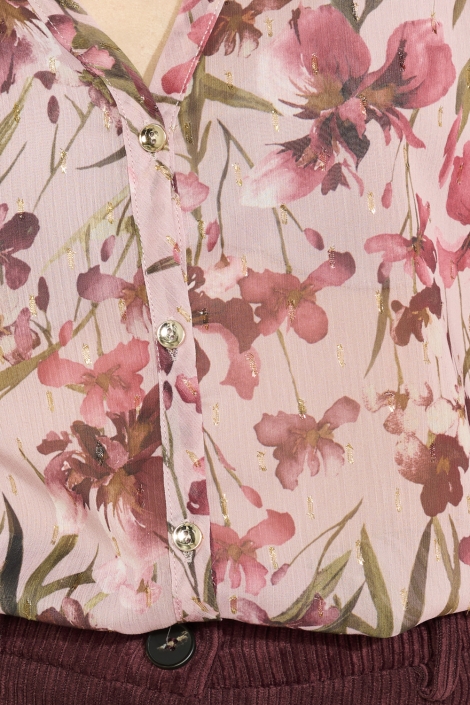 LolaLiza roze dames blouse | Kleurstaal