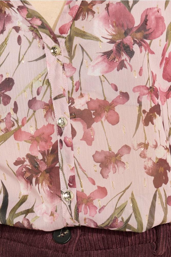 LolaLiza roze dames blouse | Kleurstaal