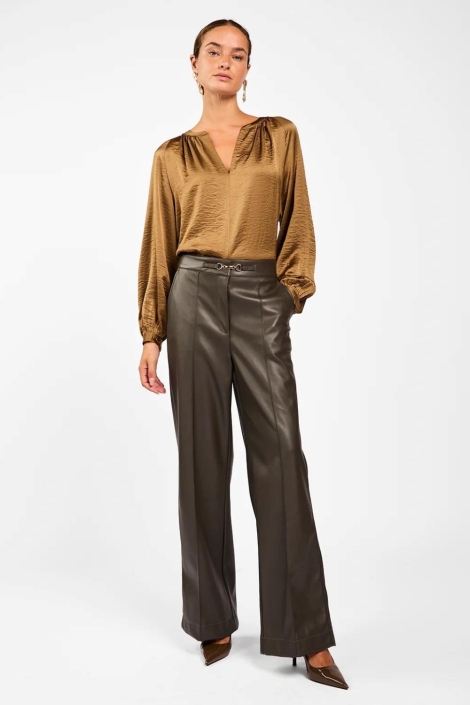 Aaiko gouden dames blouse | Model