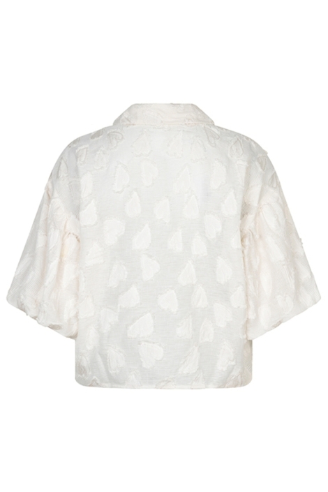 Lofty Manner beige dames blouse | Achteraanzicht