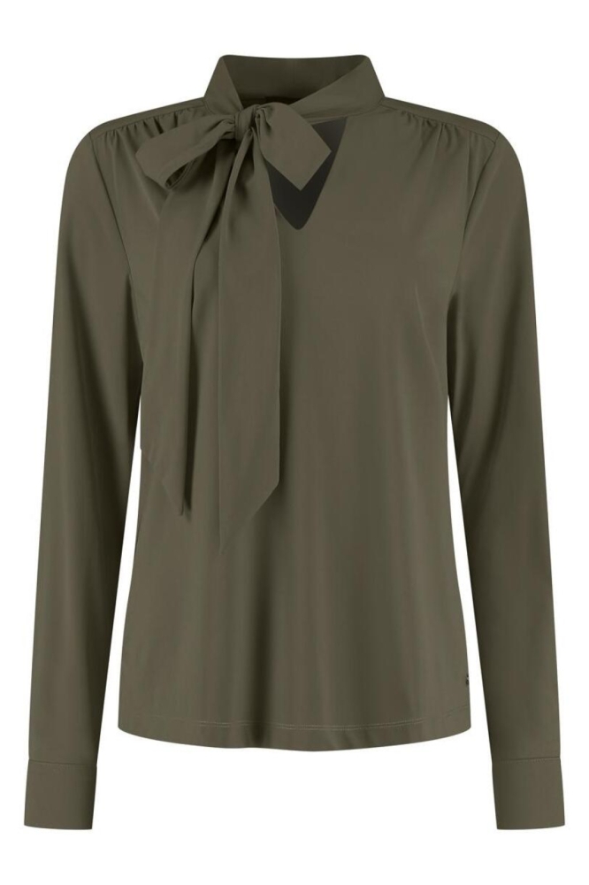 Lady Day groene dames blouse | Vooraanzicht