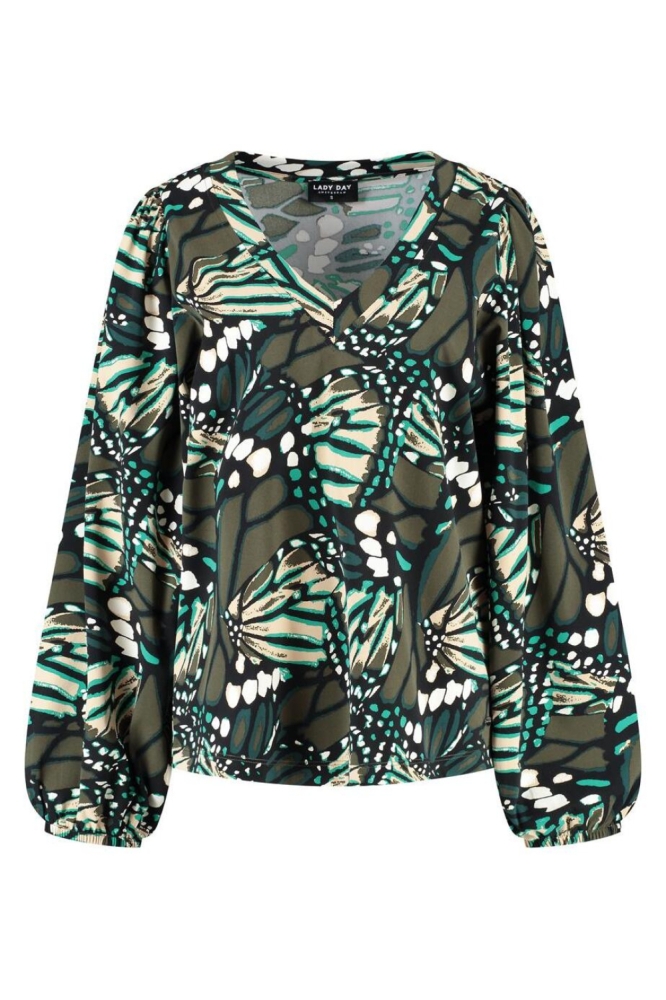 Lady Day multi color dames blouse | Vooraanzicht