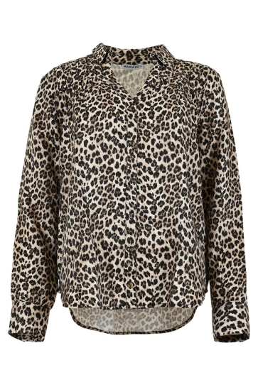 Maicazz RIONN BLOUSE WI25 20 001 ANIMAL BROWN