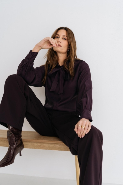 Maicazz paarse dames blouse | Model