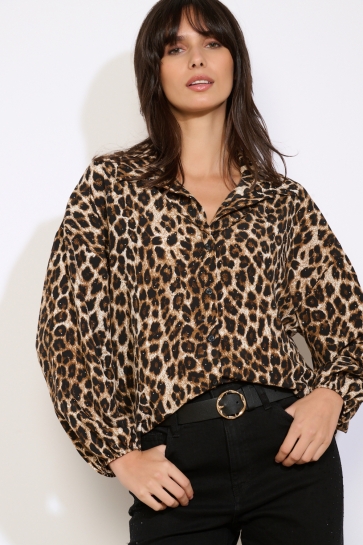 LolaLiza Blouse C LEONARA 05702991 3814 Camel/Black