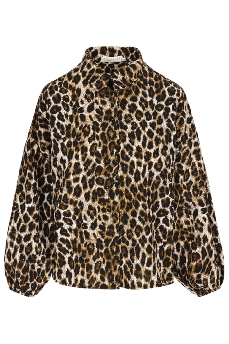 LolaLiza camel dames blouse | Vooraanzicht